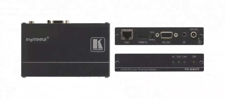 KRAMER Удлинитель кабеля RJ-45/HDMI, RS-232, черный