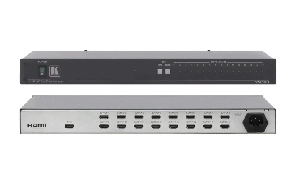 Усилитель-распределитель Kramer Electronics [VM-16H (VM-16H-NV)] 1:16 сигналов HDMI