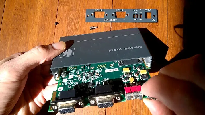Kramer VP-200K VGA Splitter Disassembly and Close-up View