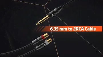 J&D 6.35mm to 2 RCA Splitter Cable – Premium Sound, Tough Design! 🎶
