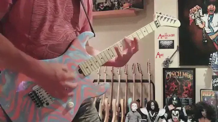 Mindless Shredding - Original Shred - Kramer 5150 Style Guitar - Swirled - 80's Hair