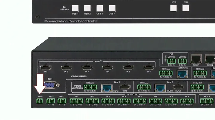 Kramer VP-554X  - Front and Back Panels described by Nick Mawer
