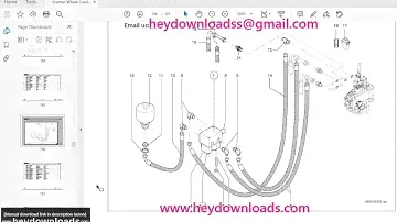 KRAMER Wheel loader 750T Spare Parts List Manual SN346120001