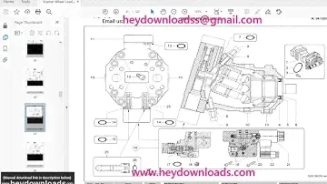 KRAMER Wheel loader 1150 Spare Parts List Manual SN347020001