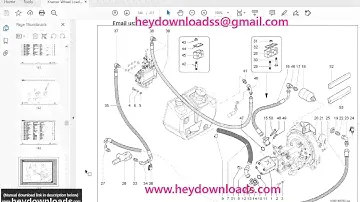 KRAMER Wheel loader 1150 Spare Parts List Manual SN347060001