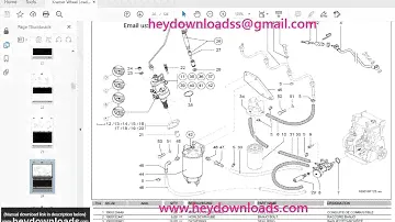 KRAMER Allrad Wheel loader 850 Spare Parts List Manual SN346020001