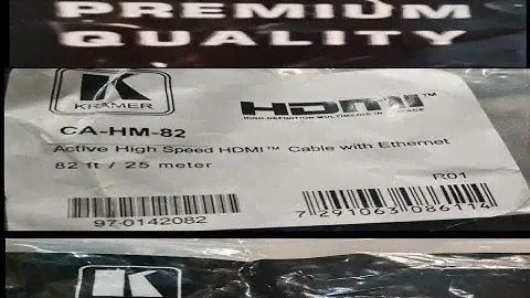 High Frequency Kramer HDMI to Ethernet Cable  Kramer CA-HM-82 4kHz speed Data Bandwidth