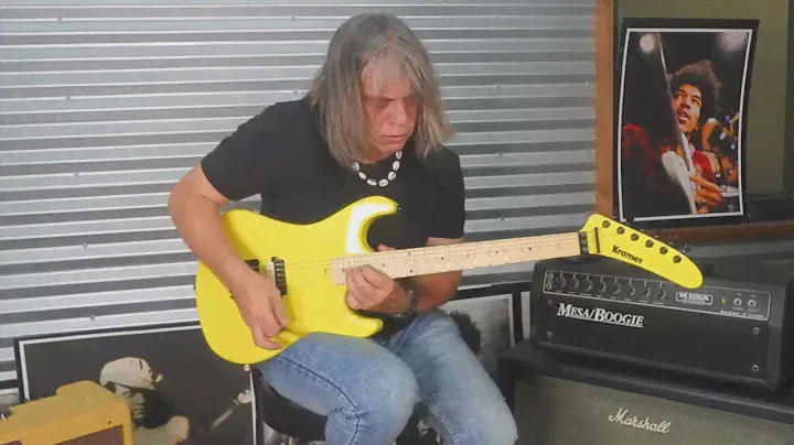 2014 Kramer 1984 Barreta Reissue - Banana Yellow - w Deluxe SKB Molded Hard Case