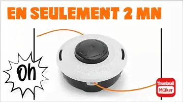 CHANGEMENT de fil DEBROUSSAILLEUSE
